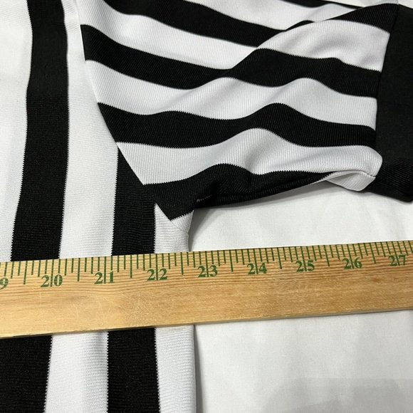 McDavid Referee Shirt w/ Whistle Loop. Men's XL, Mid-Weight Black & White Stripe - Picture 3 of 6